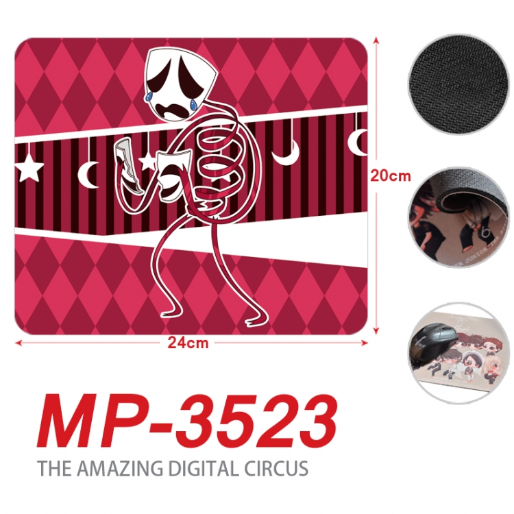 The Amazing Digital Circus Anime Full Color Printing Mouse Pad Unlocked 20X24cm price for 5 pcs MP-3523