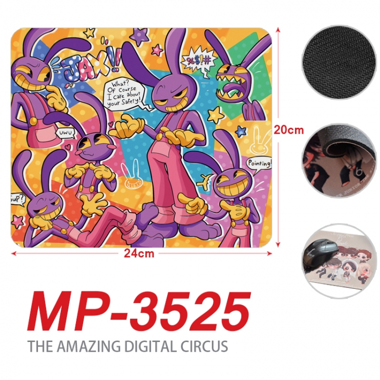 The Amazing Digital Circus Anime Full Color Printing Mouse Pad Unlocked 20X24cm price for 5 pcs  MP-3525