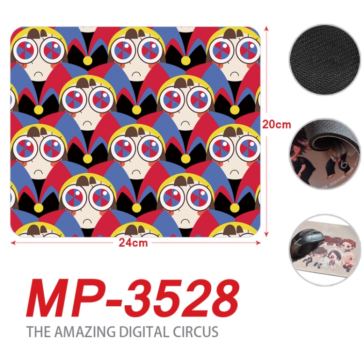The Amazing Digital Circus Anime Full Color Printing Mouse Pad Unlocked 20X24cm price for 5 pcs  MP-3528