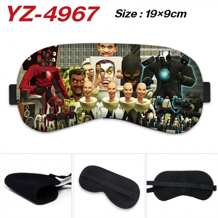 Skibidi-Toilet Game ice cotton eye mask without ice bag price for 5 pcs  YZ-4967