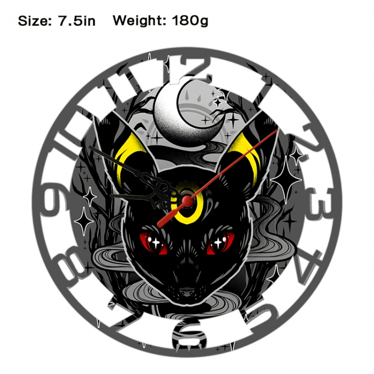 Pokemon Anime print alarm clock wall clock personality clock packaging size 25X25X4cm