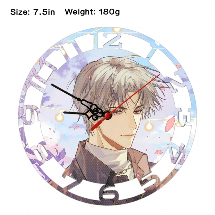 Light and Night Anime print alarm clock wall clock personality clock packaging size 25X25X4cm