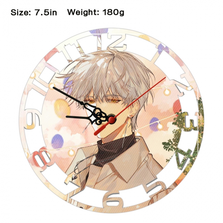 Light and Night Anime print alarm clock wall clock personality clock packaging size 25X25X4cm