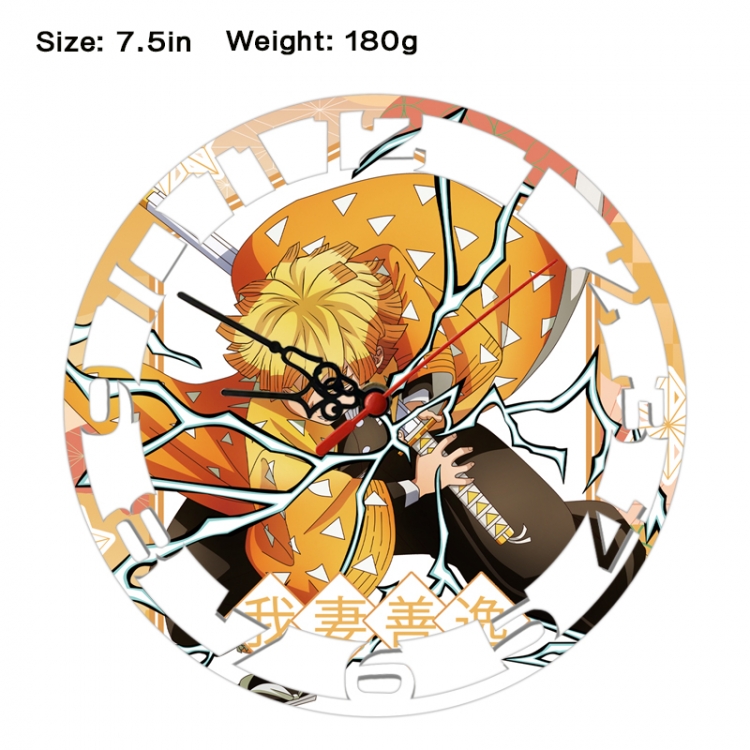 Demon Slayer Kimets Anime print alarm clock wall clock personality clock packaging size 25X25X4cm