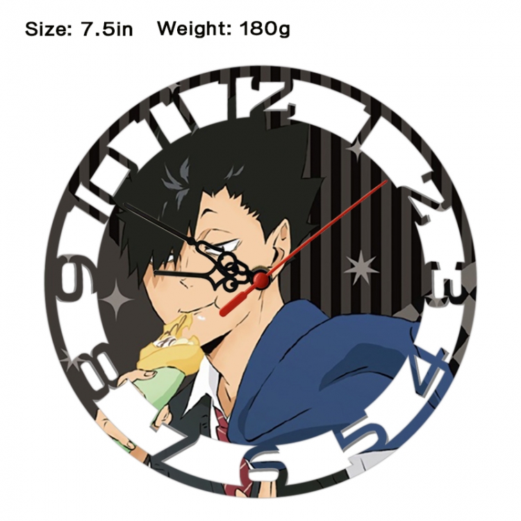 Haikyuu!!  Anime print alarm clock wall clock personality clock packaging size 25X25X4cm