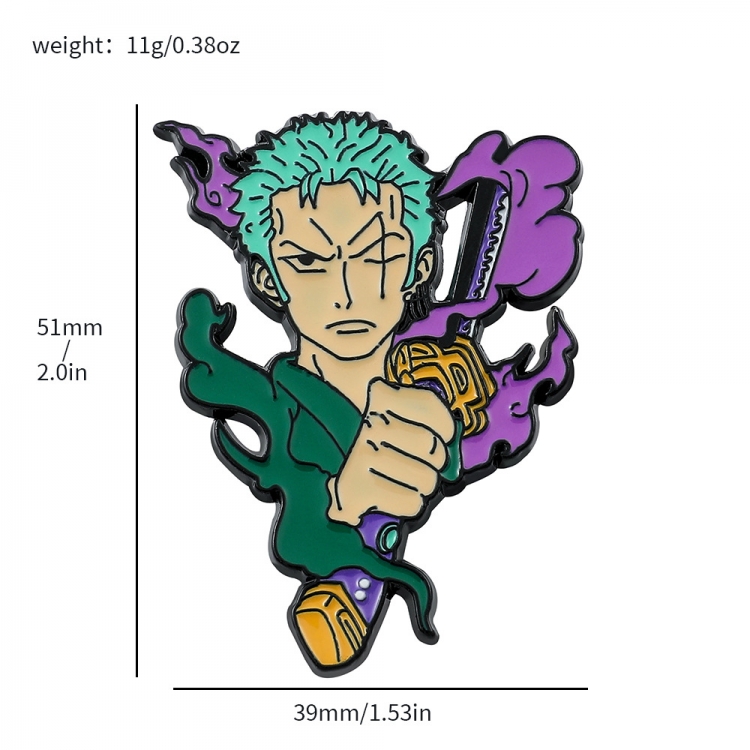 One Piece Metal badges and alloy brooches for surrounding characters price for 5 pcs