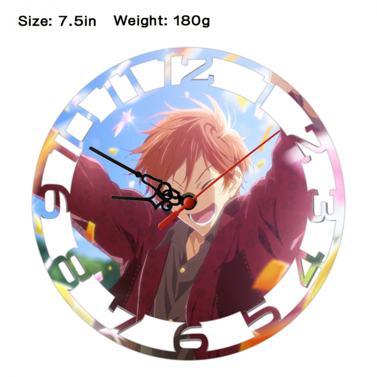Swimming Department Anime print alarm clock wall clock personality clock packaging size 25X25X4cm