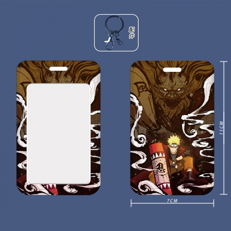 Naruto Cartoon peripheral ID card sleeve Ferrule 11cm long 7cm wide price for 5 pcs