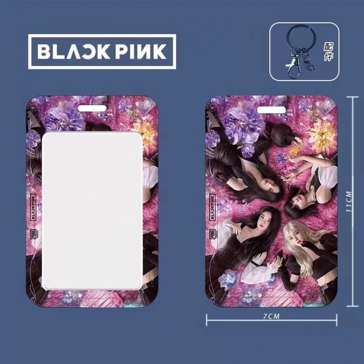 BLACK PINK Cartoon peripheral ID card sleeve Ferrule 11cm long 7cm wide price for 5 pcs