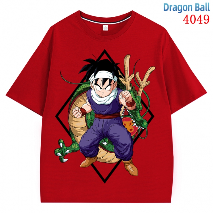 DRAGON BALL Anime Pure Cotton Short Sleeve T-shirt Direct Spray Technology from S to 4XL CMY-4049-3