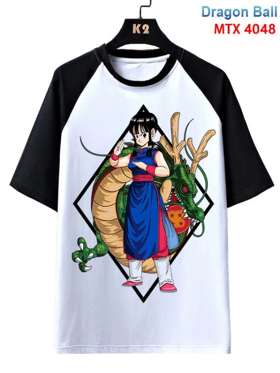 DRAGON BALL Anime raglan sleeve cotton T-shirt from XS to 3XL