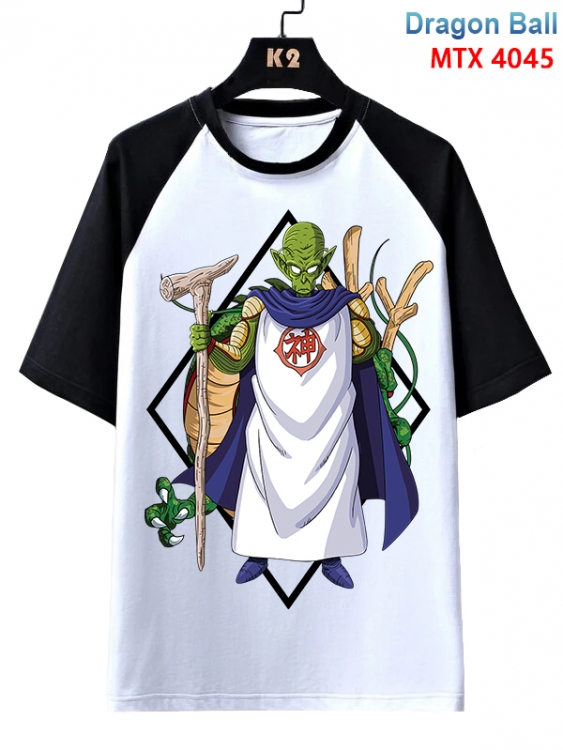 DRAGON BALL Anime raglan sleeve cotton T-shirt from XS to 3XL