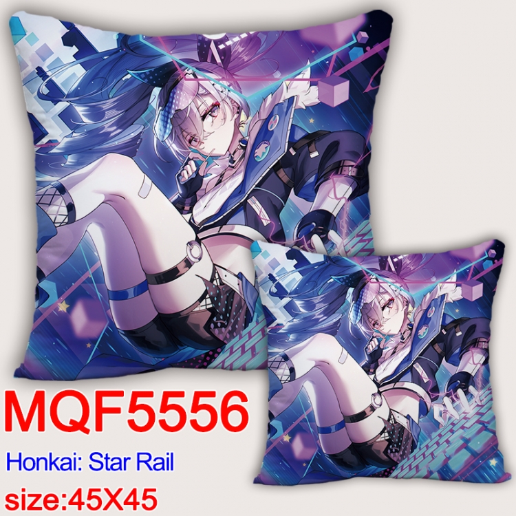 Honkai: Star Rail Anime square full-color pillow cushion 45X45CM NO FILLING 