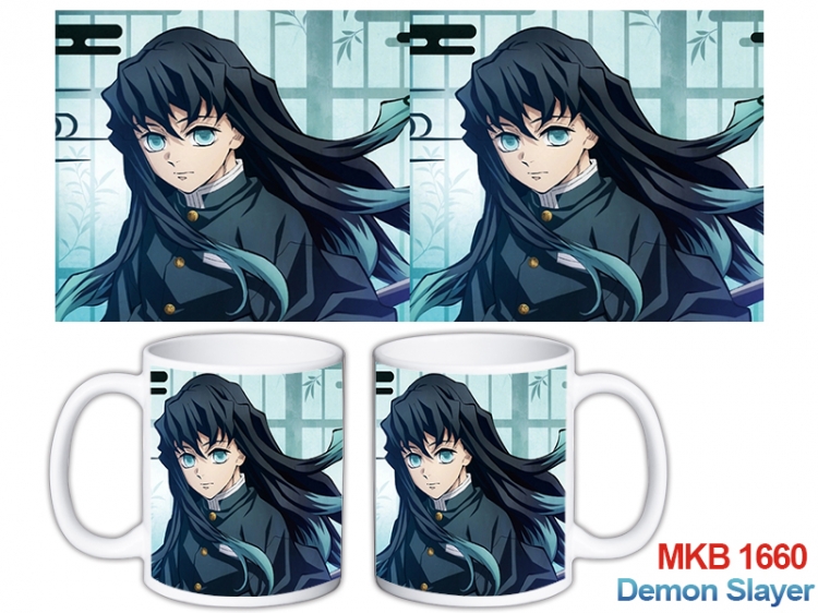 Demon Slayer Kimets Anime color printing ceramic mug cup price for 5 pcs