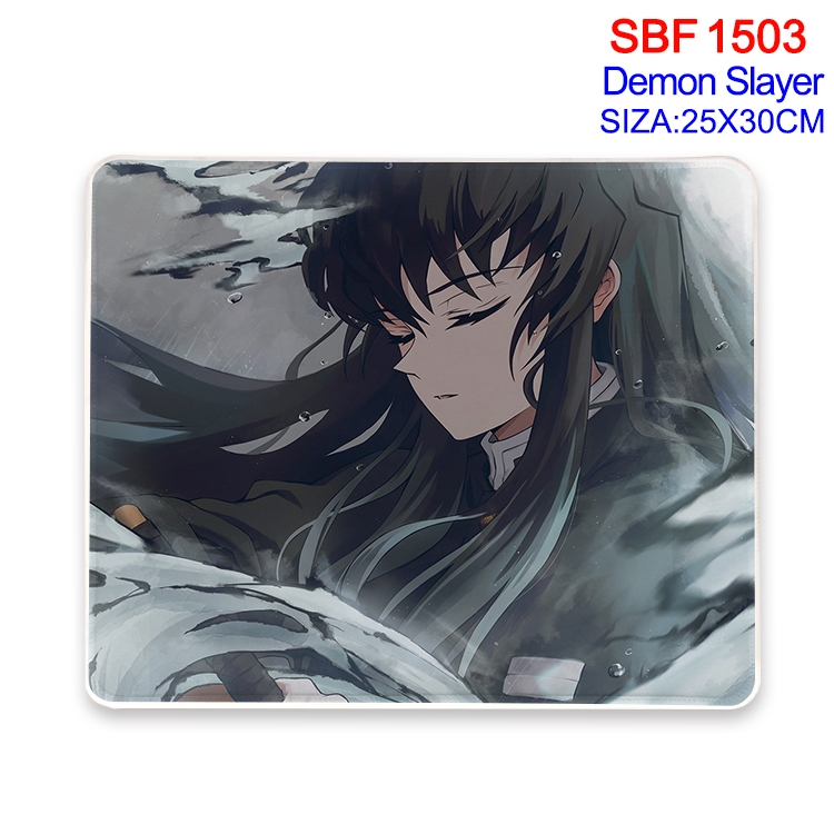 Demon Slayer Kimets Anime peripheral edge lock mouse pad 25X30cm 