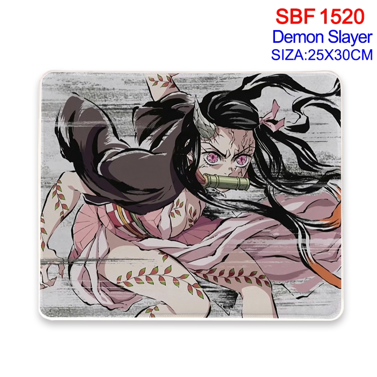 Demon Slayer Kimets Anime peripheral edge lock mouse pad 25X30cm 
