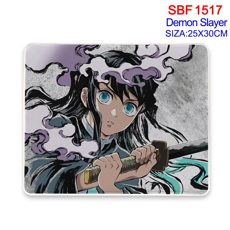 Demon Slayer Kimets Anime peripheral edge lock mouse pad 25X30cm 