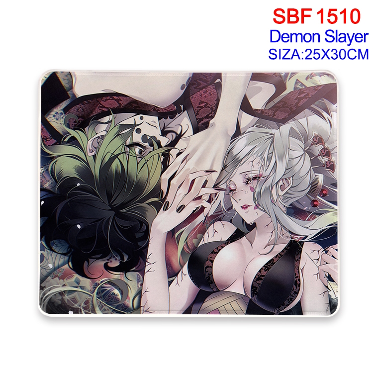 Demon Slayer Kimets Anime peripheral edge lock mouse pad 25X30cm 