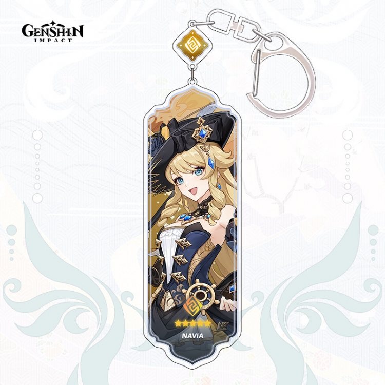 Genshin Impact Anime peripheral acrylic keychain pendant 8.5cm price for 5 pcs 15544