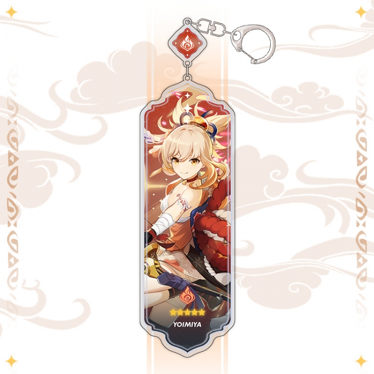 Genshin Impact Anime peripheral acrylic keychain pendant 8.5cm price for 5 pcs 15520