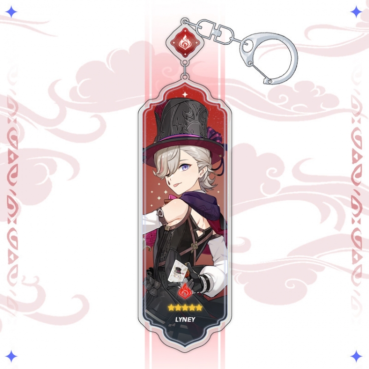 Genshin Impact Anime peripheral acrylic keychain pendant 8.5cm price for 5 pcs 15524