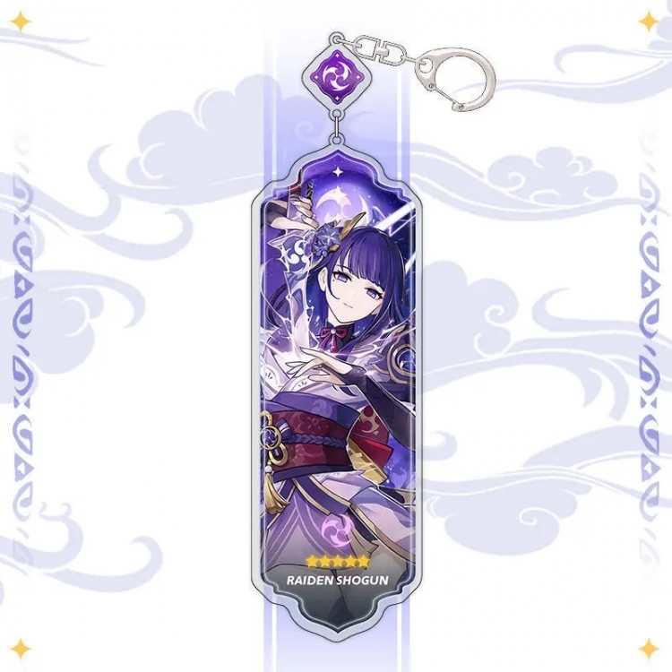 Genshin Impact Anime peripheral acrylic keychain pendant 8.5cm price for 5 pcs 15525