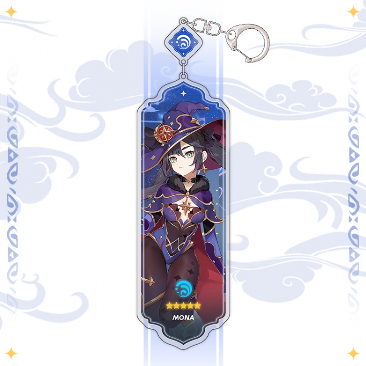 Genshin Impact Anime peripheral acrylic keychain pendant 8.5cm price for 5 pcs 15534