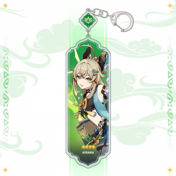 Genshin Impact Anime peripheral acrylic keychain pendant 8.5cm price for 5 pcs 15509