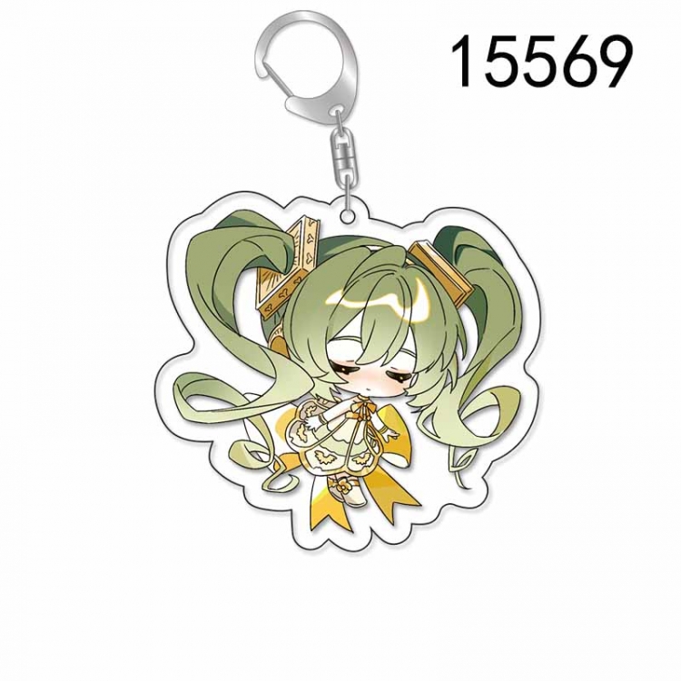 Hatsune Miku Anime Acrylic Keychain Charm price for 5 pcs