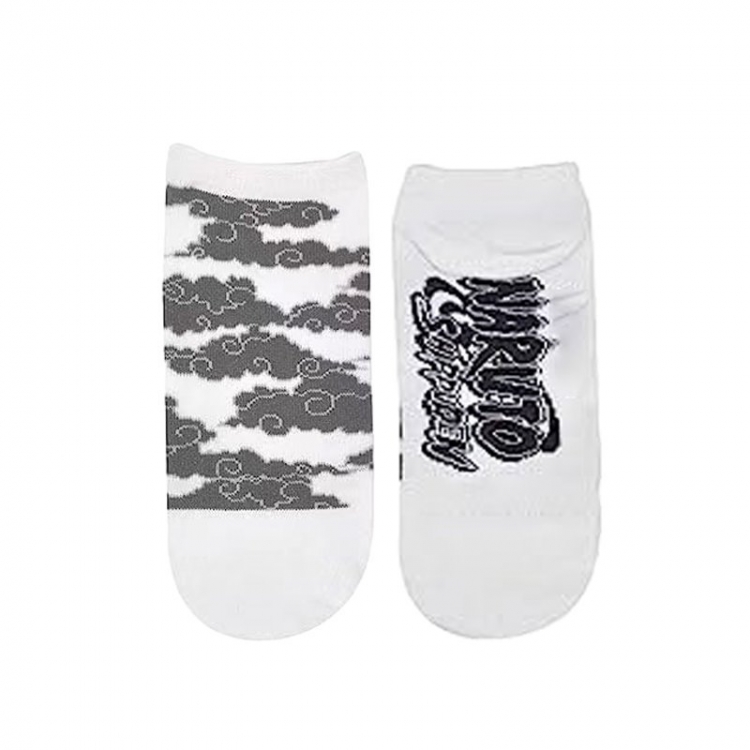Naruto Anime cartoon trendy Short socks combed cotton neutral straight board socks price for 5 pcs style C