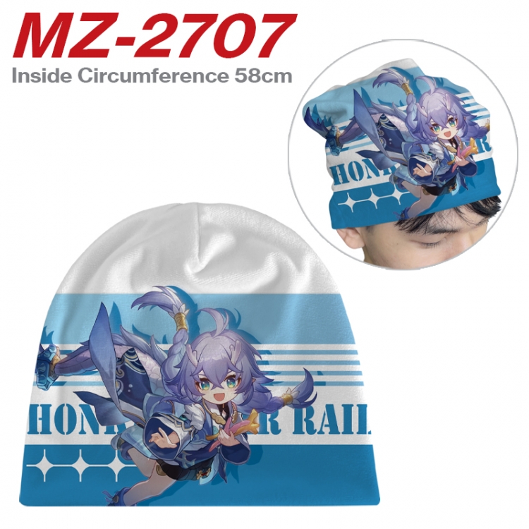 Honkai: Star Rail Anime flannel full color hat cosplay men's and women's knitted hats 58cm MZ-2707