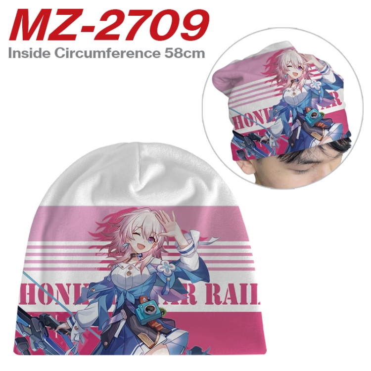 Honkai: Star Rail Anime flannel full color hat cosplay men's and women's knitted hats 58cm  MZ-2709
