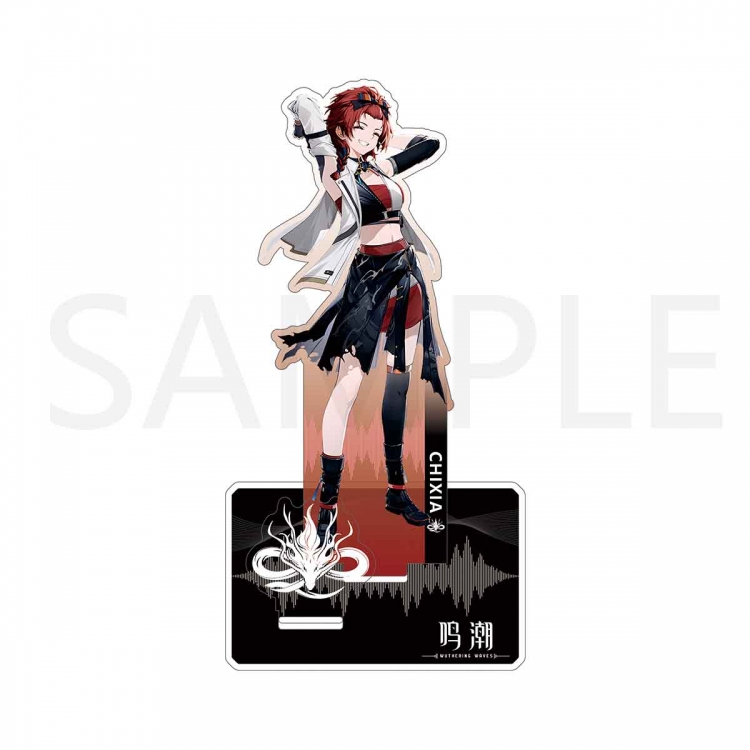 Mingchao  Anime Character Interlayer acrylic Standing Plates Keychain 15cm