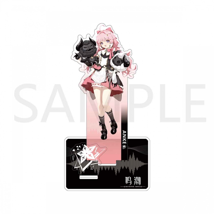 Mingchao  Anime Character Interlayer acrylic Standing Plates Keychain 15cm