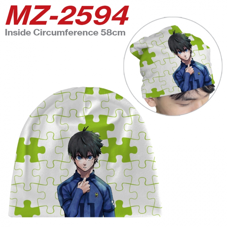 BLUE LOCK  Anime flannel full color hat cosplay men's and women's knitted hats 58cm