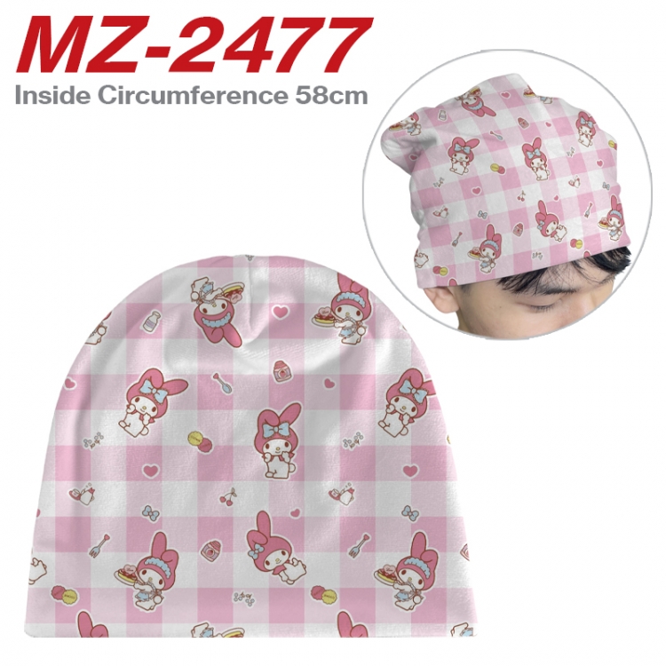 sanrio Anime flannel full color hat cosplay men's and women's knitted hats 58cm