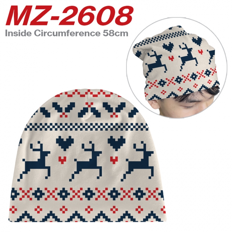Christmas Anime flannel full color hat cosplay men's and women's knitted hats 58cm