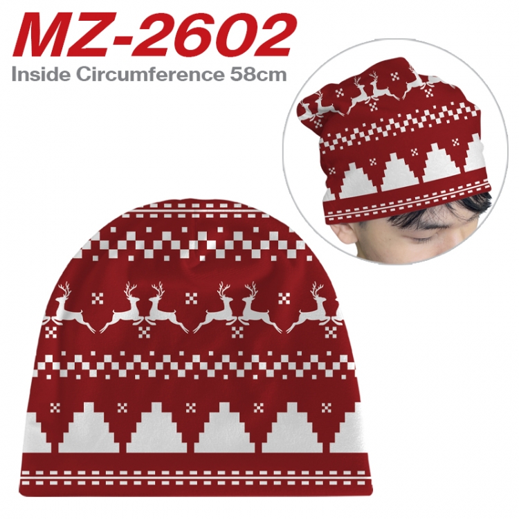 Christmas Anime flannel full color hat cosplay men's and women's knitted hats 58cm