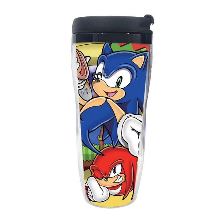 Sonic The Hedgehog Anime double-layer insulated water bottle and cup 350ML