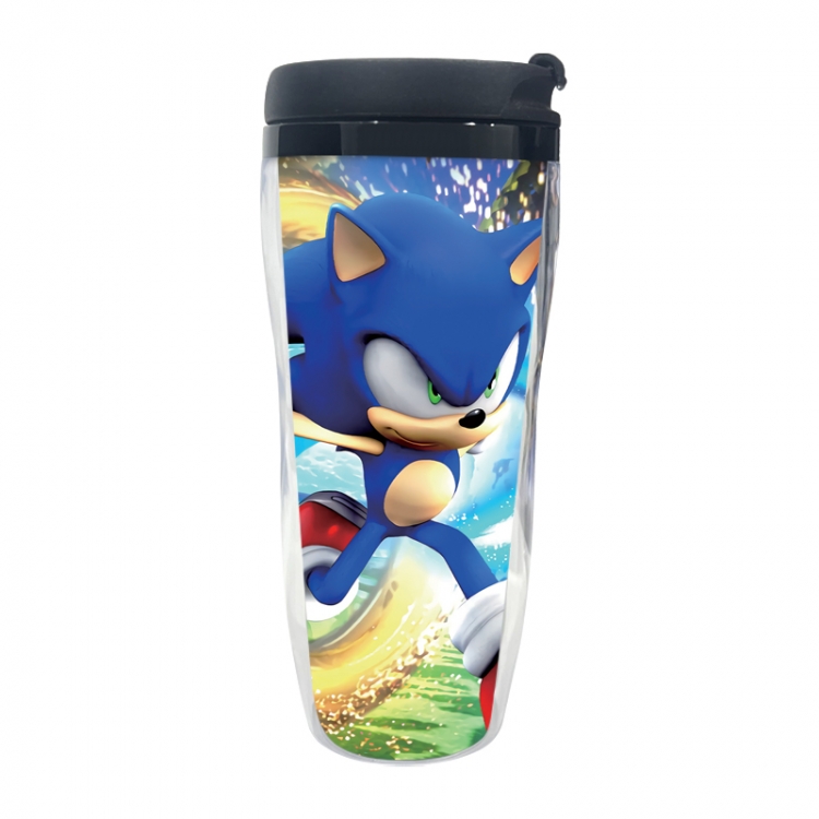 Sonic The Hedgehog Anime double-layer insulated water bottle and cup 350ML