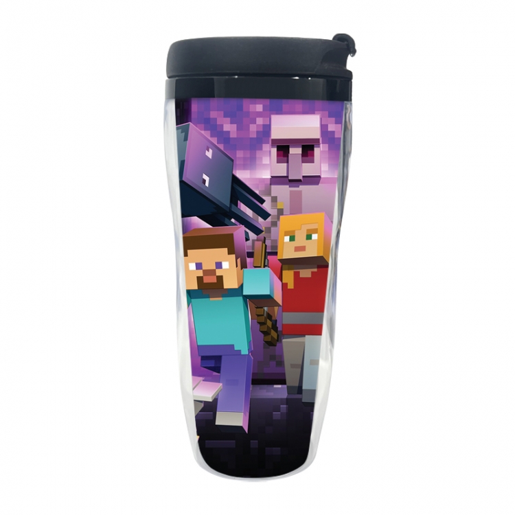Minecraft Anime double-layer insulated water bottle and cup 350ML
