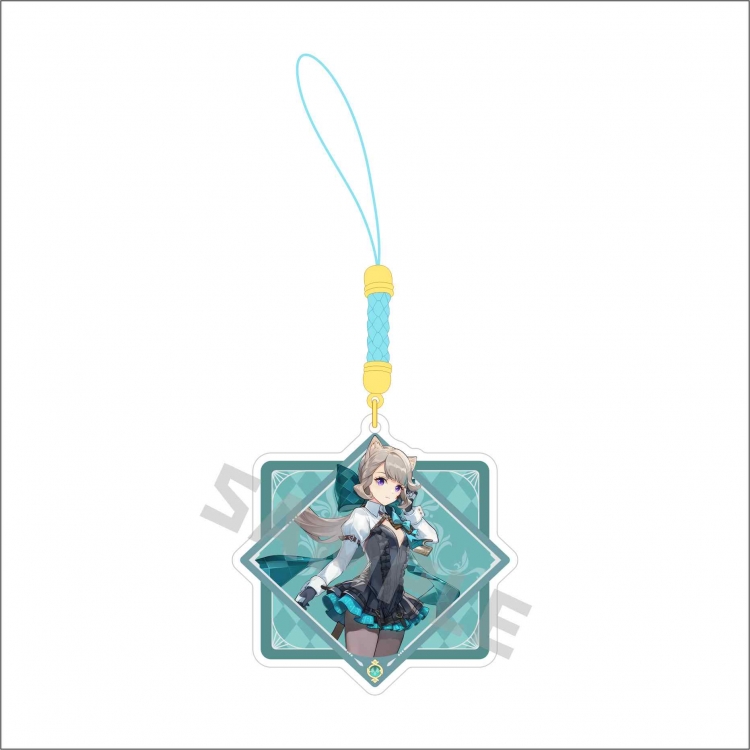 Genshin Impact Anime peripheral acrylic keychain pendant price for 5 pcs 