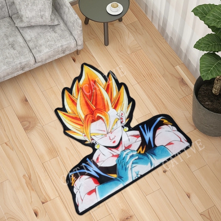 DRAGON BALL Anime Surrounding Belgian Velvet Vacuum Irregular Mat Carpet Floor Mat 90x100CM