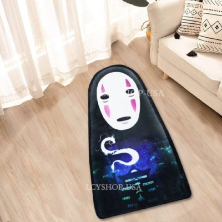 Spirited Away Anime Surrounding Belgian Velvet Vacuum Irregular Mat Carpet Floor Mat 90x100CM