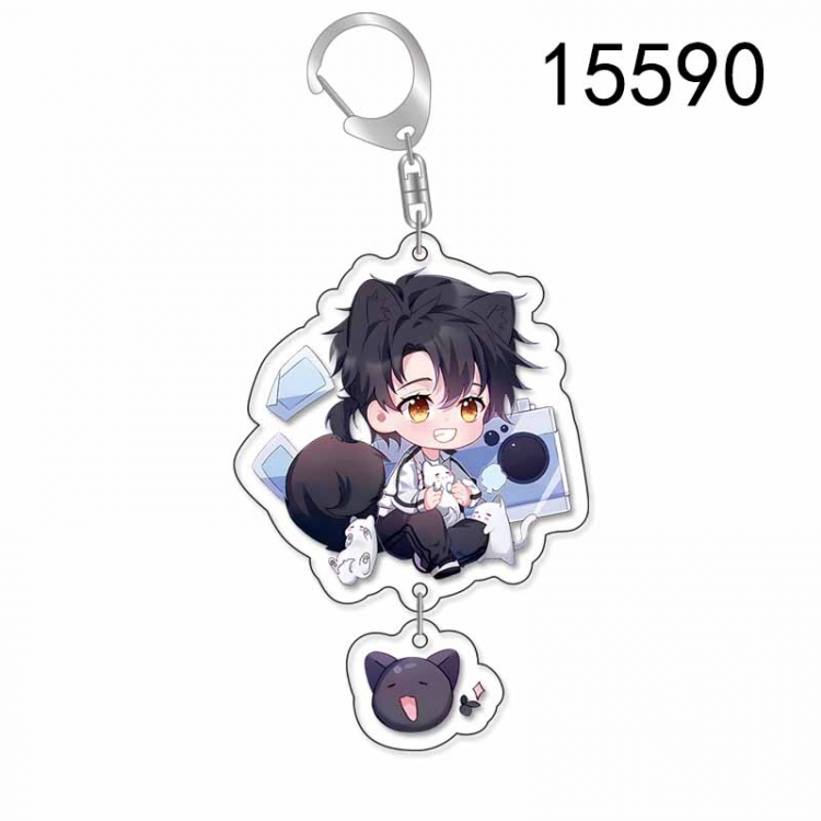 Time agent Anime acrylic Pendant Key Chain  price for 5 pcs