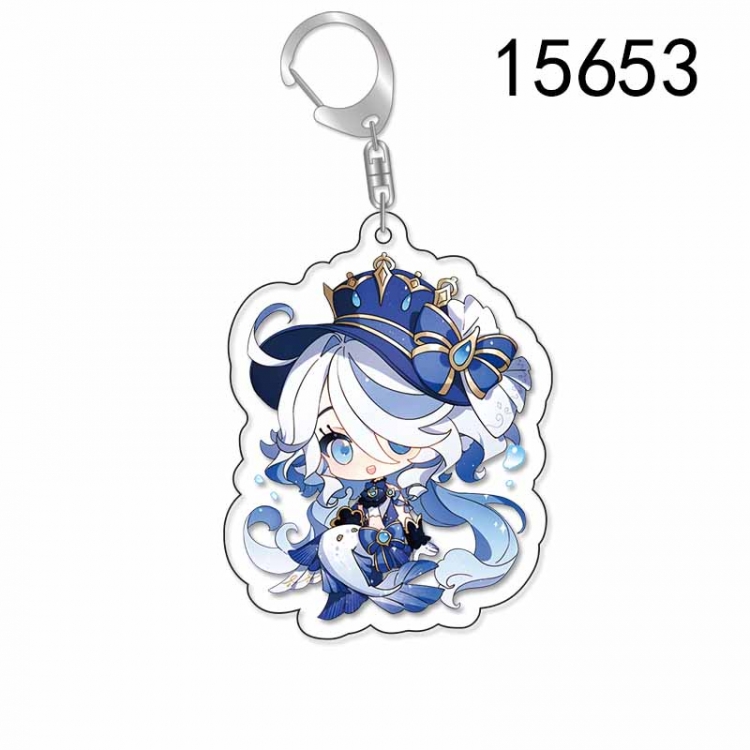 Genshin Impact Anime Acrylic Keychain Charm price for 5 pcs