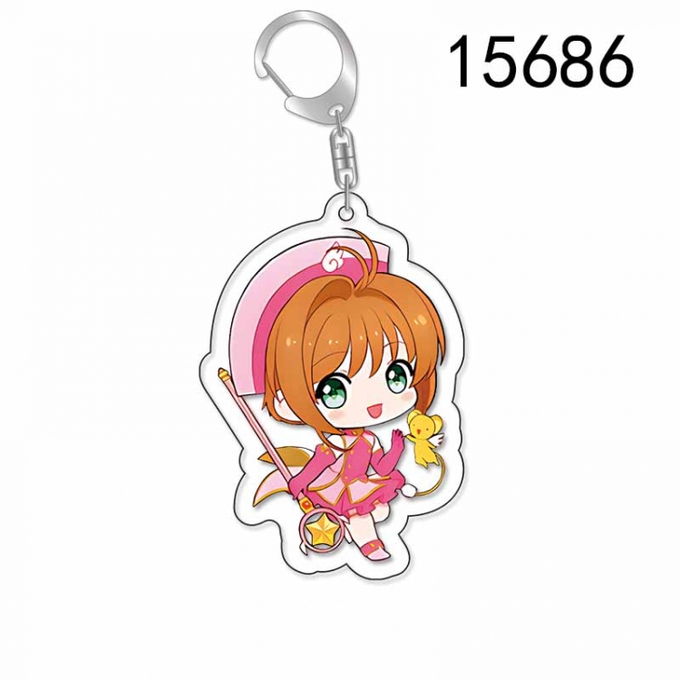 Card Captor Sakura Anime Acrylic Keychain Charm price for 5 pcs