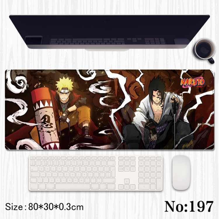 Naruto Anime peripheral computer mouse pad office desk pad multifunctional pad 80X30X0.3cm