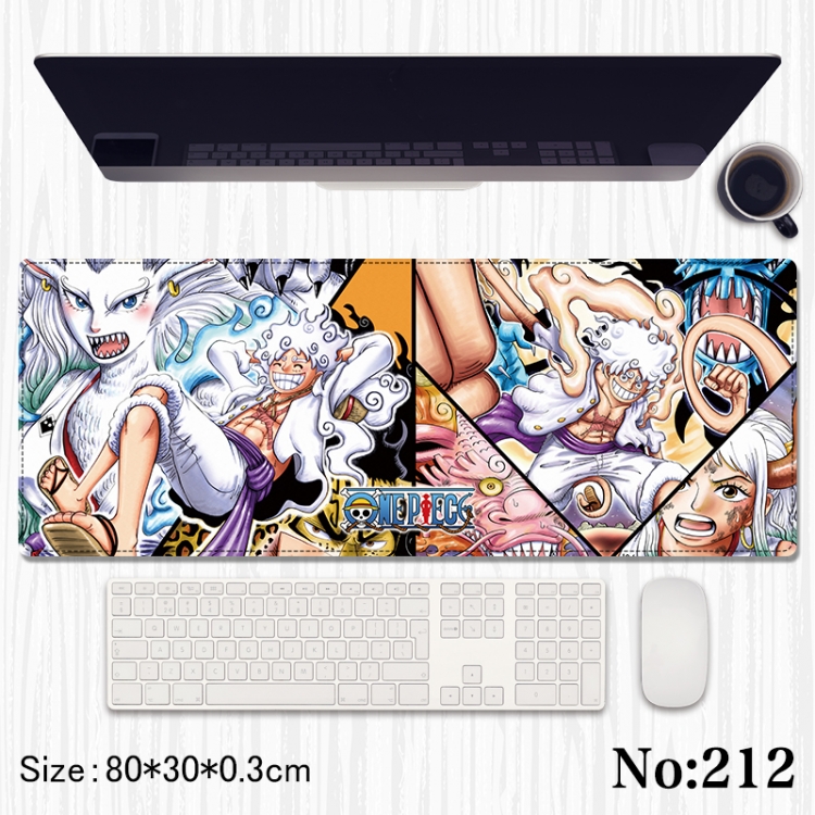One Piece Anime peripheral computer mouse pad office desk pad multifunctional pad 80X30X0.3cm