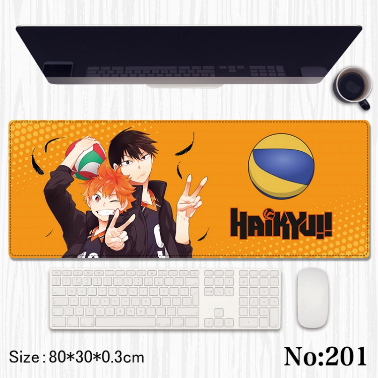 Haikyuu!! Anime peripheral computer mouse pad office desk pad multifunctional pad 80X30X0.3cm